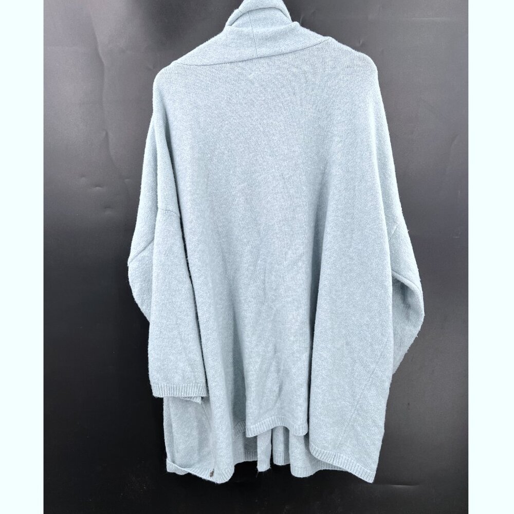 Beryll oversized open front cocoon cardigan sweater light ice blue cashmere OS - Picture 5 of 12